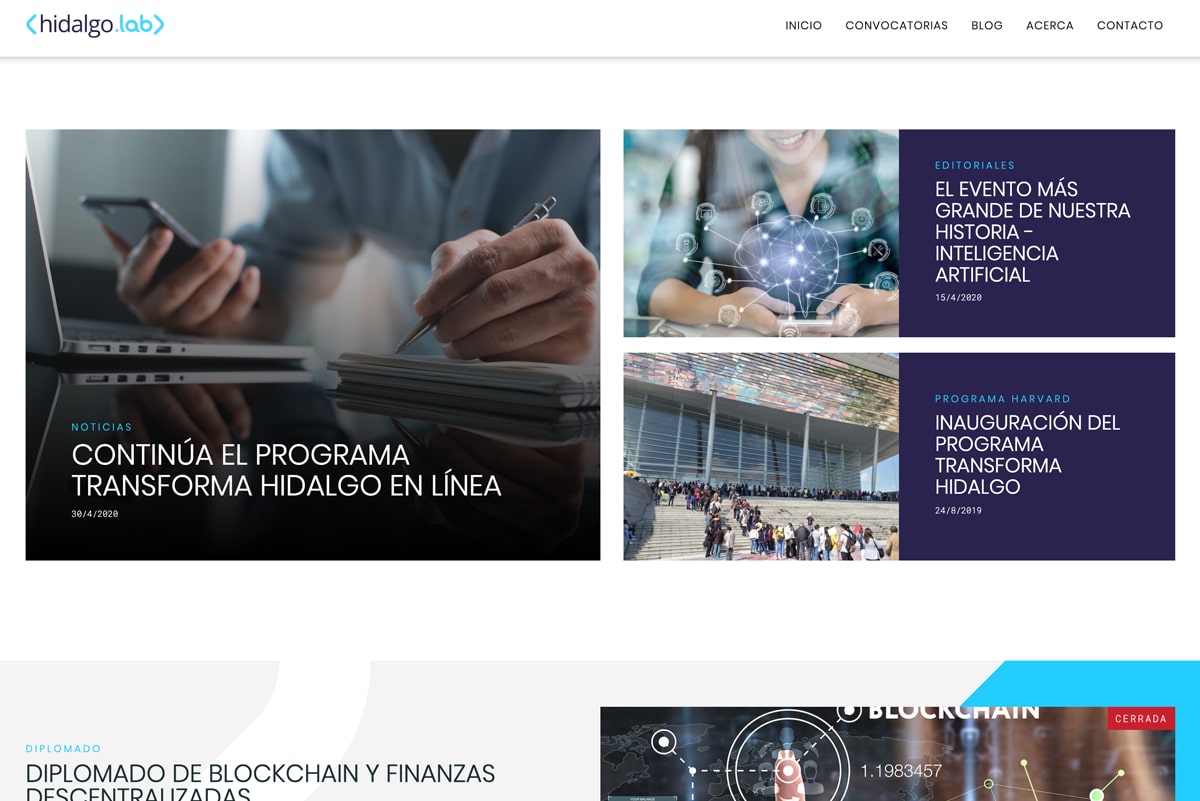 Diseño web Hidalgo Lab