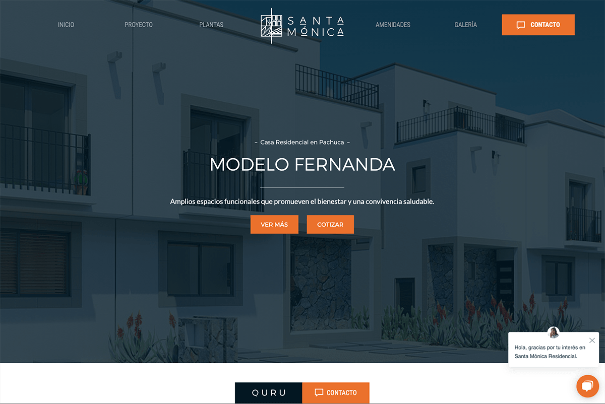 Diseño web Santa Mónica Residencial